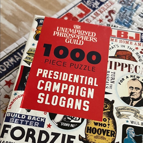 Presidential Campaign Slogans 1000 piece Puzzle complete - Picture 2 of 10